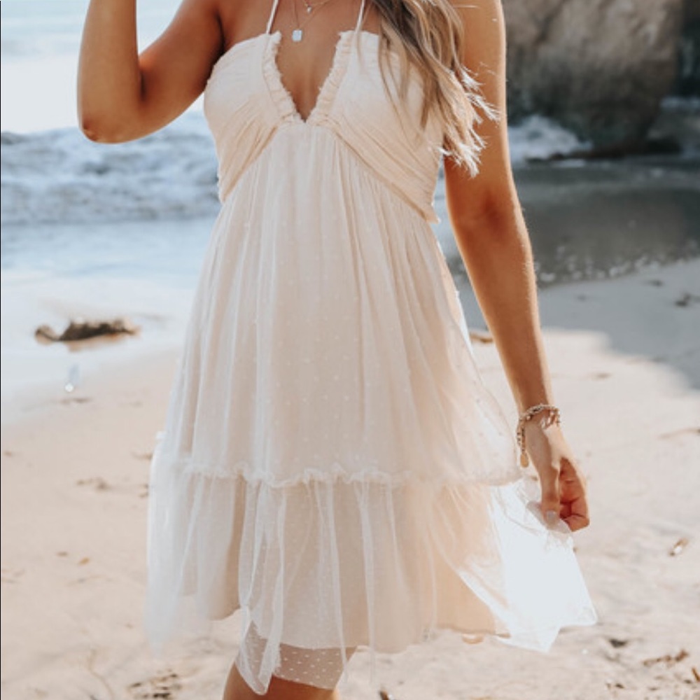 Halter Toe Back Dress | Vici